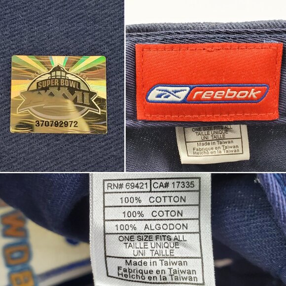 Tampa Bay Buccaneers Super Bowl Vintage Hat 2003 NFL XXXVII Deadstock w/ Tag - Picture 4 of 11